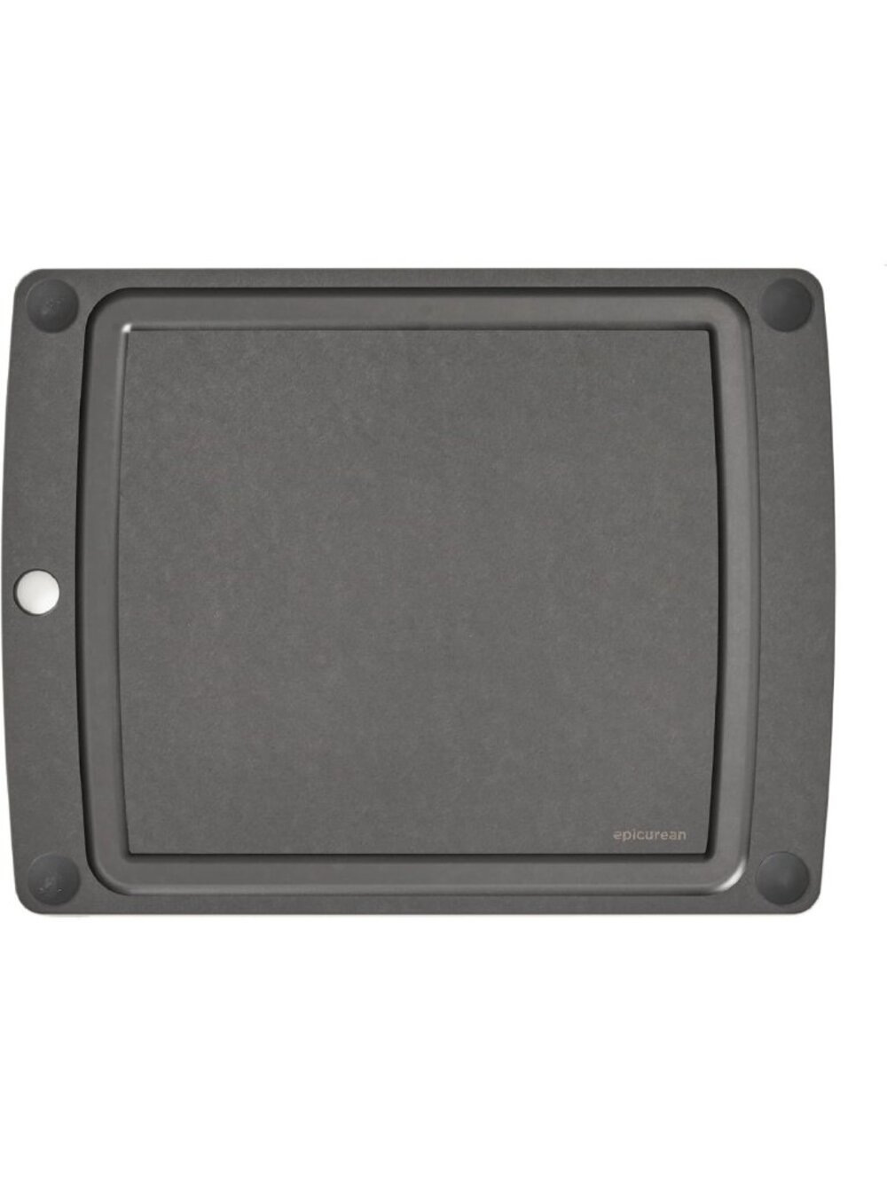 Versatile All-In-One Cutting Board with Non-Slip Feet & Juice Groove, Slate